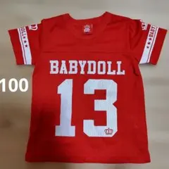 BABYDOLL Tシャツ 100cm レッドのサムネイル