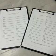 ゲストブック シンプルデザイン　芳名帳