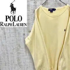 GG80《香港製》ポロラルフローレン　トレーナー　ワンポイントポニー刺繡ロゴ
