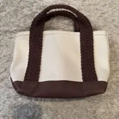 エルエルビーン　ミニトートバッグ キャンバス ブラウン