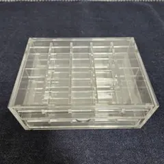 無印良品　アクリル製アクセサリーケース二段式 透明