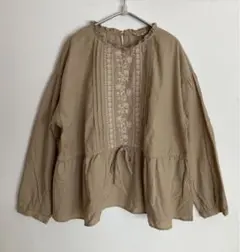 ②Samansa Mos2 サマンサモスモス 刺繍ブラウス 長袖(未使用品)