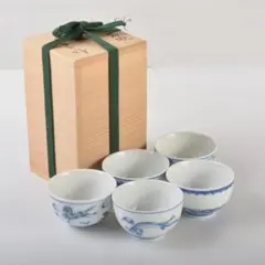 煎茶道具 賣茶好 酉年 鶏鳴盃 茶碗 4客 共箱 V 6533 - メルカリ