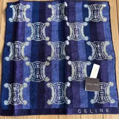 セリーヌ　タオルハンカチ　マカダム柄