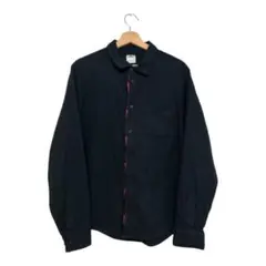 ナイキ SB スケートトップ サイズL 黒 長袖シャツ チェック裏地