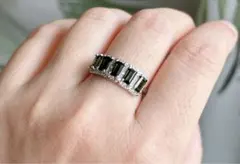 【天然石 】濃緑トルマリンのリング指輪（番号A3802）