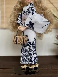 22cmドール　着物(浴衣)　No.15