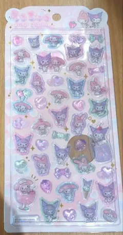 【正規品】うるちゅるポップシール　マイメロ クロミ