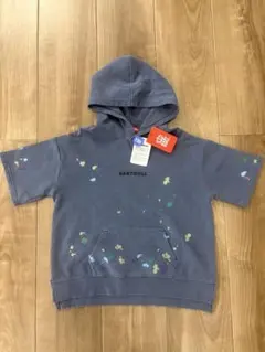 BABYDOLL パーカー 120ペイント風 スプラッシュ グレー 新品タグ付き