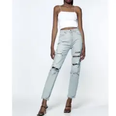 ZARA クラッシュデニム