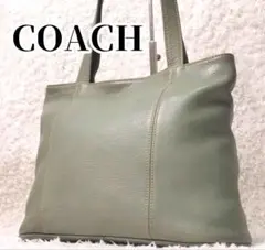【希少カラー】オールドコーチ レザー　トートバッグ A4可　グリーン