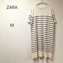 1680＊新品タグ付き ザラ ZARA ストライプ 半袖チュニック M
