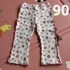花柄パンツ フレアパンツ しまむら ミコリッド micorrid 90cm