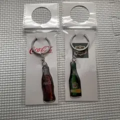 Coca-Cola & Heineken ボトル型キーホルダー