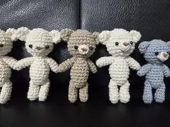 くま　あみぐるみ　ホワイト