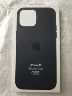 新品未使用 iPhone 15 シリコーンケース ストームブルー