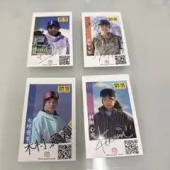 スノーボード選手サインカードセット