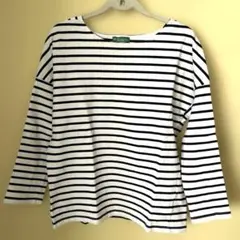 earth music &ecology カットソー　七分袖　ボーダー