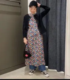 ビームスボーイ♡リバティ♡ノースリーブロングワンピース ♡小花柄のサムネイル