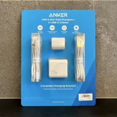 ANKER 70W 30W 充電器 USB-Cケーブル 1.8m 2本