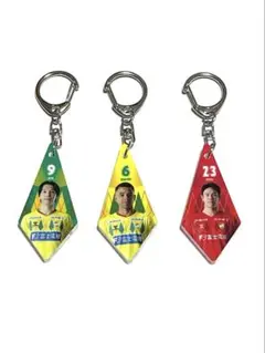 ジェフ千葉アクリル磁石キーホルダー3個セット