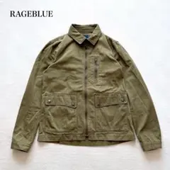 レイジブルー　ブルゾン(M)メンズ　ミリタリー　ジップアップ　大人カジュアル