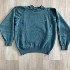 Crocodile ニットセーター Lサイズ グリーン系