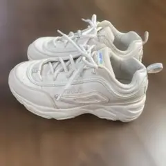 FILA フィラ　キッズスニーカー　厚底　22cm ピンク