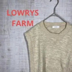 [ローリーズファーム]トップス/ジレ/ニットベスト/サイドスリット/リボン