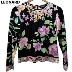 高級】LEONARD SPORT レオナール 花柄 ブラウス カットソー 長袖
