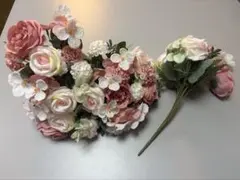 結婚式　造花　ピンク　ウェルカムスペース