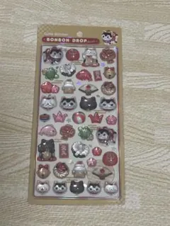 最安値 ボンボンドロップシール 縁起物 招き猫
