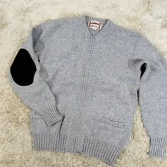 McGREGOR ニットブルゾン ジップアップ エルボーパッチ