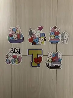 BT21ステッカー6枚セット♡