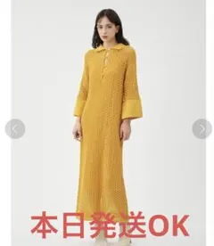 FRAY I.Dメッシュ風ニットワンピース