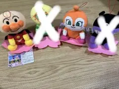 【新品未使用】アンパンマン　さくらぬいぐるみセット　ころふわ　ドキンちゃん