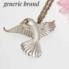 ネックレス✨鳥 バード Bird モチーフ ゴールド ホワイトシルバー 大きめ