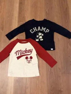 GAP ミッキー 長袖 ロンT 90cm 2枚セット