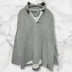 ⭐️レア⭐️【L】 ストライプ ハイネック 長袖 プルオーバー