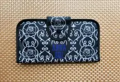 ANNA SUI カードケース ブラック ローズ柄
