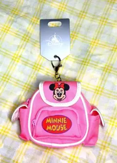 DisneyStoreミニー レトロリュックキーチェーンポーチバック新品未使用
