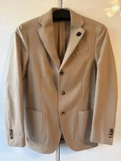 25年モデル> LARDINI カシミヤ100% キャメル ニットジャケットS - メルカリ