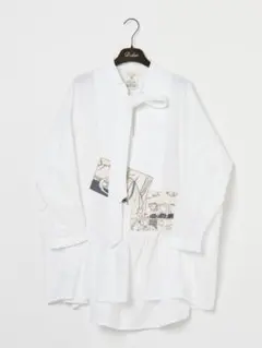 D-due デ・ドゥエ 2025 S/S In Blue コミック ブラウス