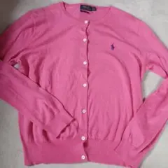 PoloRalphLauren ピンク カーディガン L　ラルフローレン　ラルフ