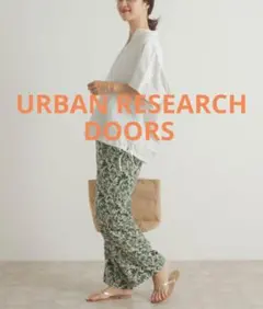 接触冷感 イージーケア フラワープリントイージーパンツ DOORS