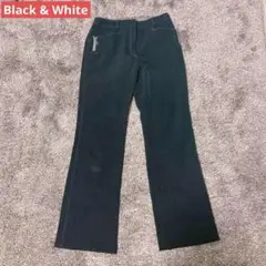 Black & White ゴルフ　レディース　パンツ　黒　S
