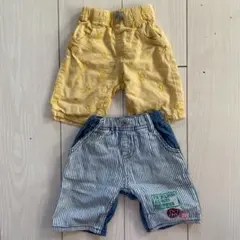 moujonjon ズボン　ハーフパンツ 80 2点セット