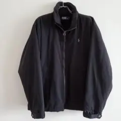 90s POLO RALPH LAUREN ウォームアップジャケット ブラック
