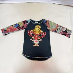 HYSTERIC MINIヒスミニ ロングTシャツ 袖総柄 80