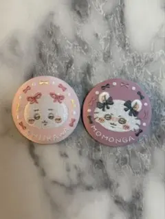 ちいかわ モモンガ 刺繍缶バッジ 2個セット - メルカリ